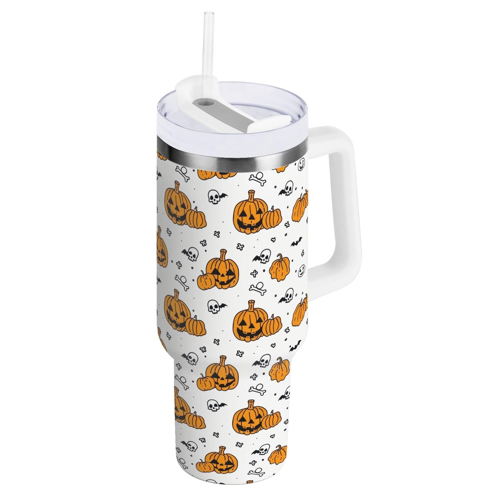 ANYZOO - Mug de Voyage Isotherme d'Halloween avec Paille et Poignée - 40 oz – Image 2