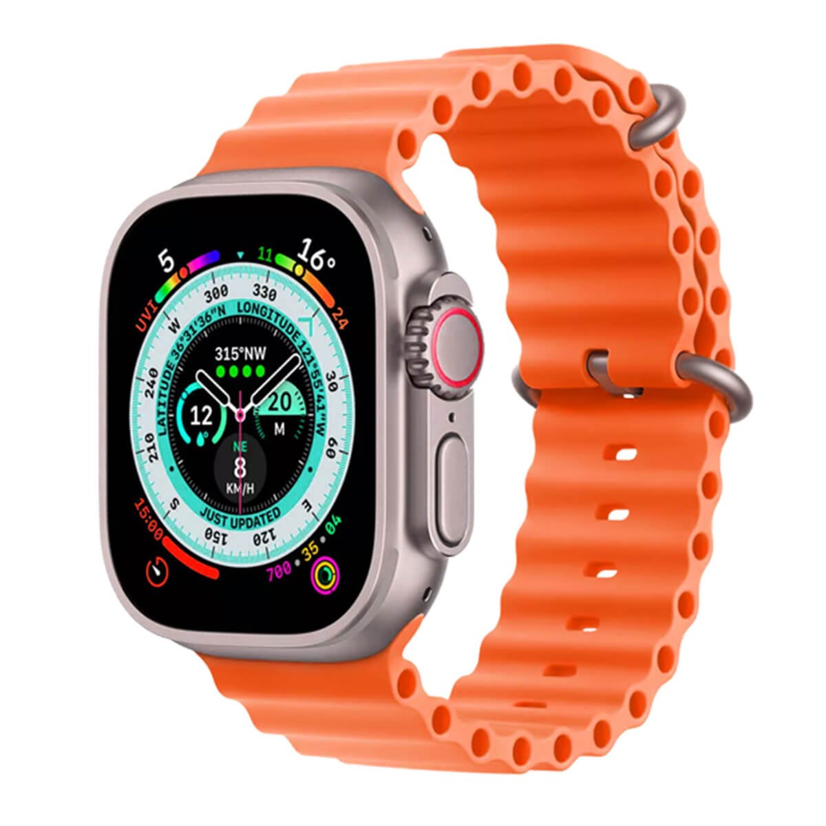 Montre Connectée avec 6 Bracelets Interchangeables – Écran HD, Charge Magnétique, Compatible iOS & Android