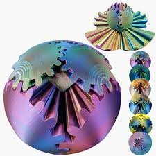 Puzzle Sphérique Engrenage « Monde Multicolore »