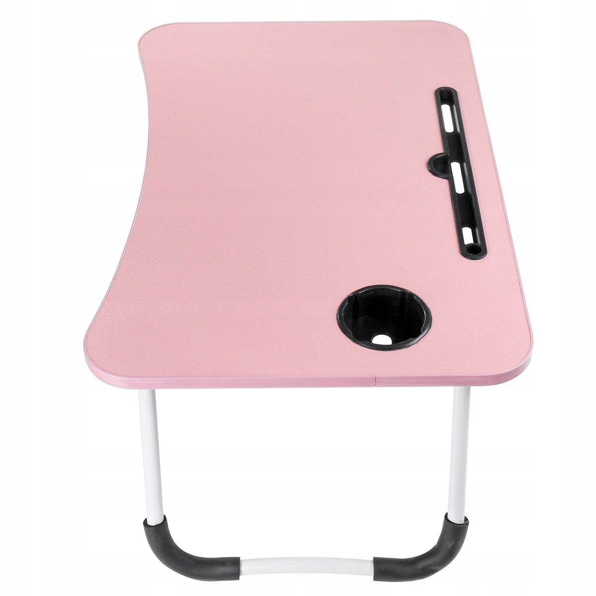 Table de lit pliable multifonction pour ordinateur portable avec porte-gobelet – Image 3